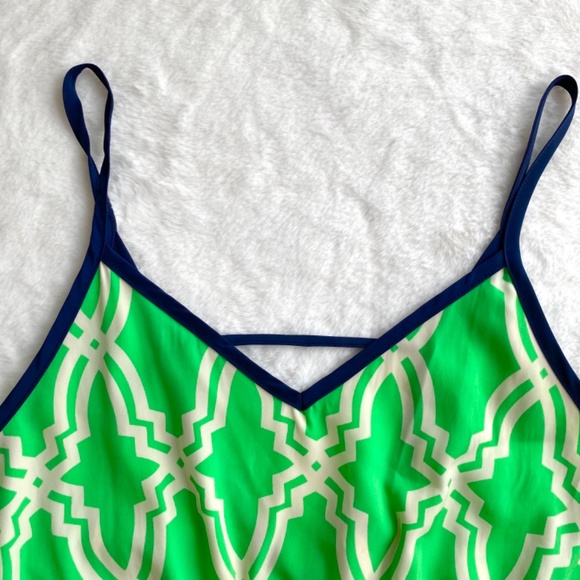 Excellent Condition Francesca’s Boutique Green & White Maxi Dress - Picture 7 of 14